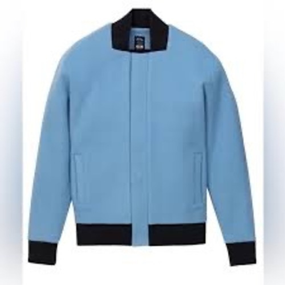 APL NEW Men's The Perfect Wool‎ Varsity Jacket Men's Powder Blue Size Medium